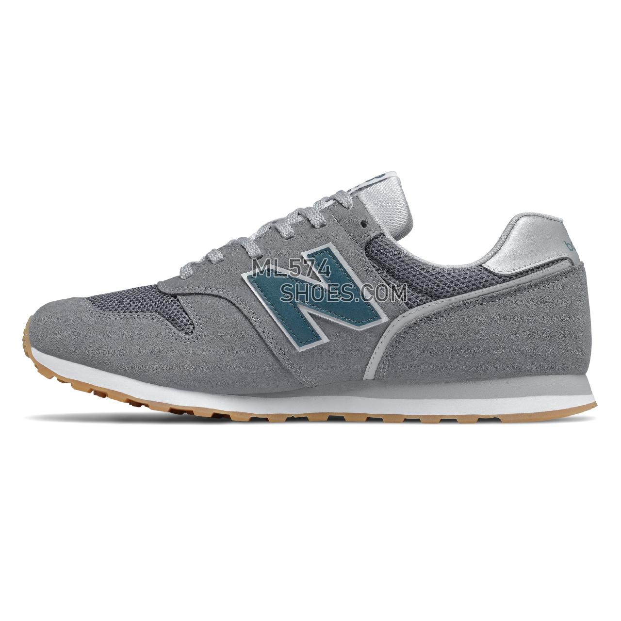 New Balance 373v2 - Men's Classic Sneakers - Gunmetal with Jet Stream - ML373EA2