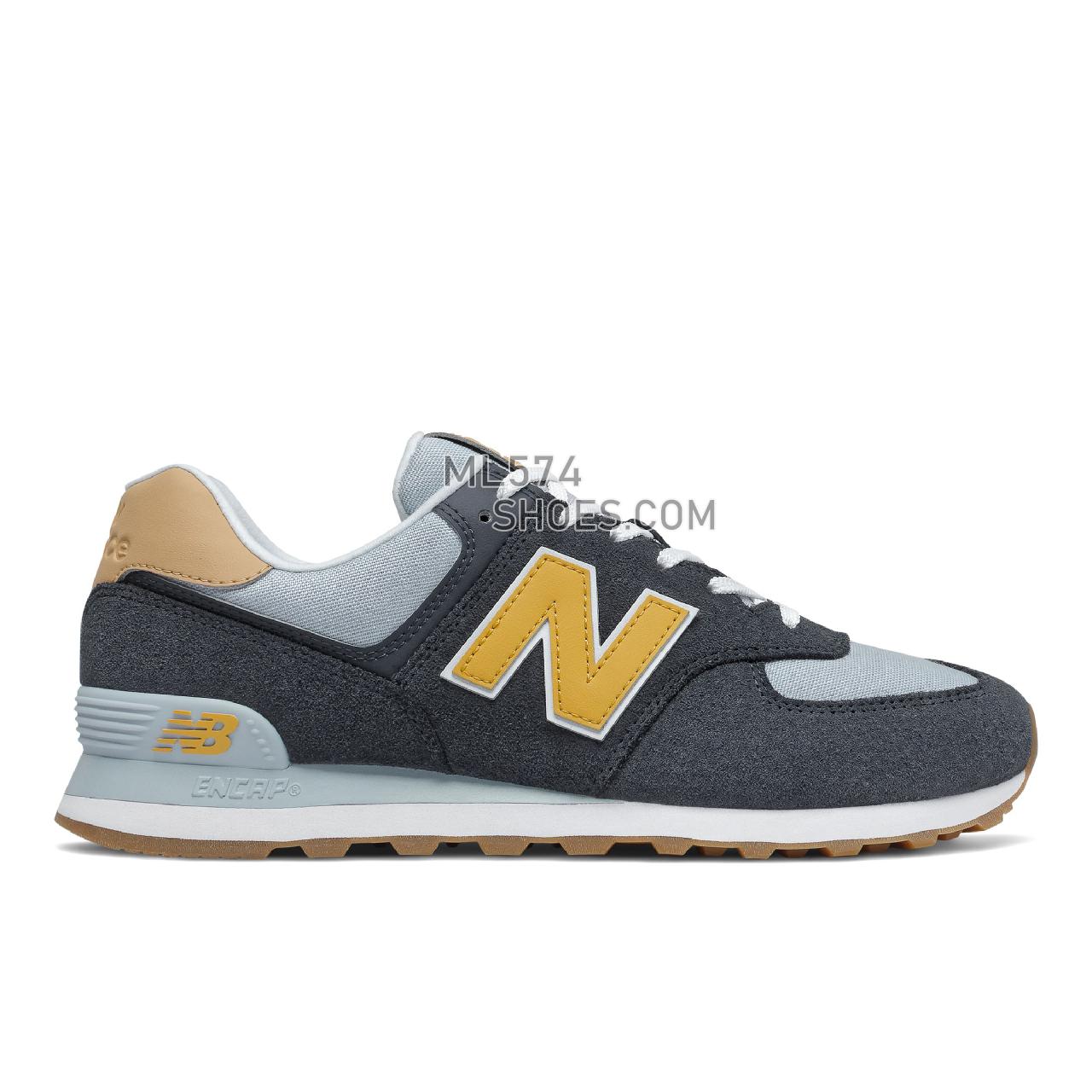 New Balance 574v2 - Men's Classic Sneakers - Outerspace with Varsity Gold - ML574NA2