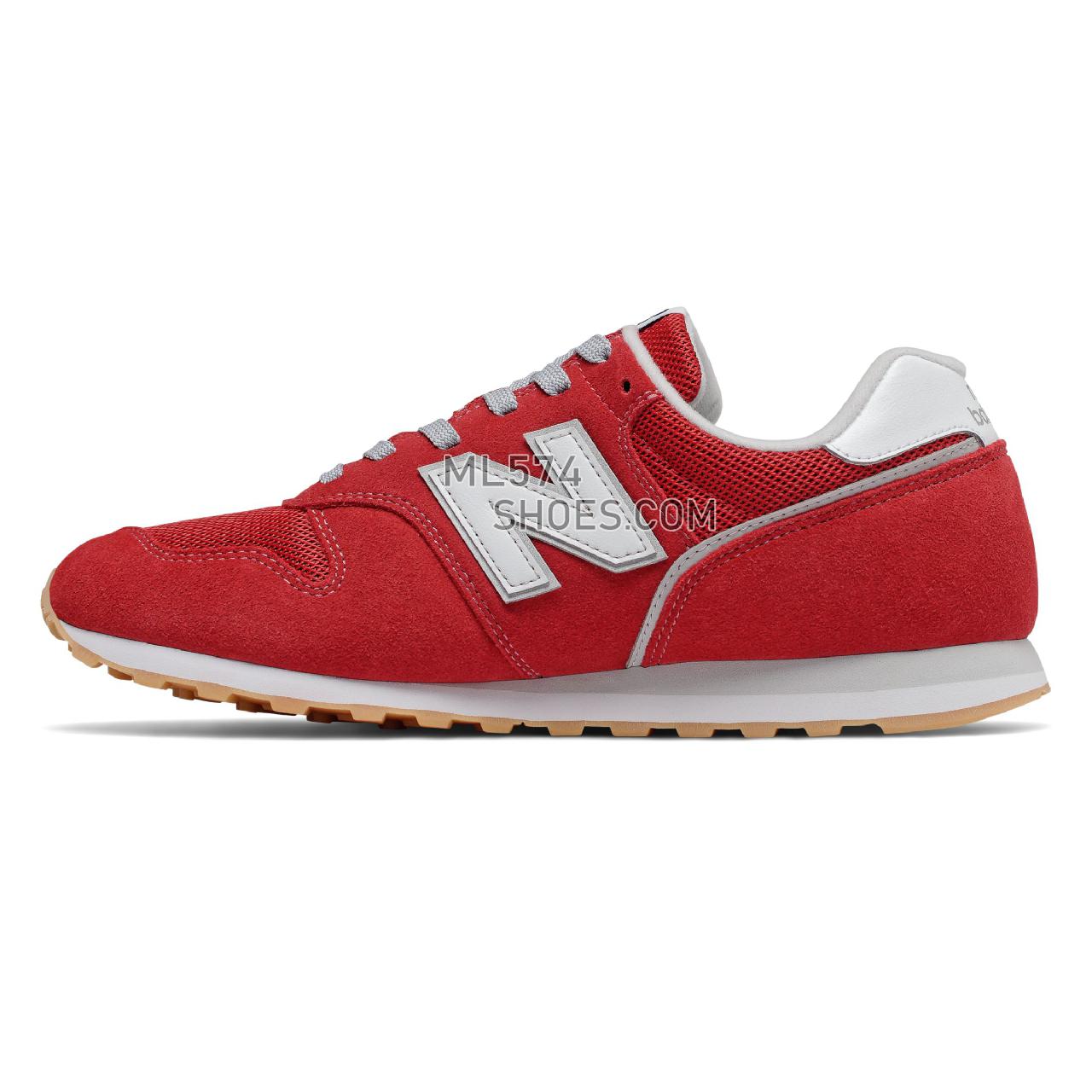New Balance 373v2 - Men's Classic Sneakers - Team Red with White - ML373DE2