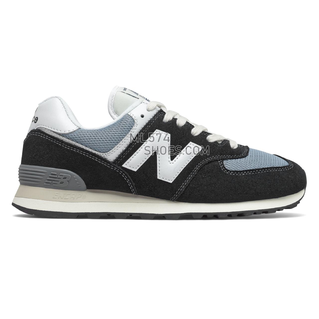 New Balance 574v2 - Men's Classic Sneakers - Black with Reflection - ML574HF2