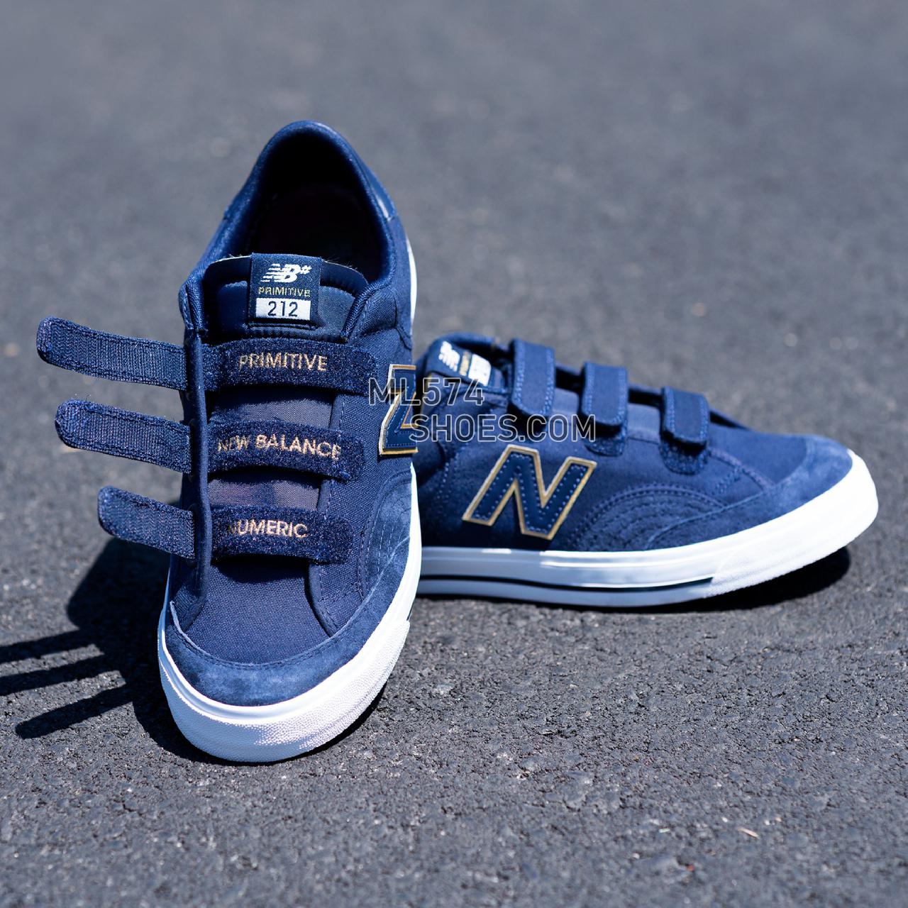 New Balance Numeric NM212 - Men's Classic Sneakers - Navy with Gold - NM212VPR
