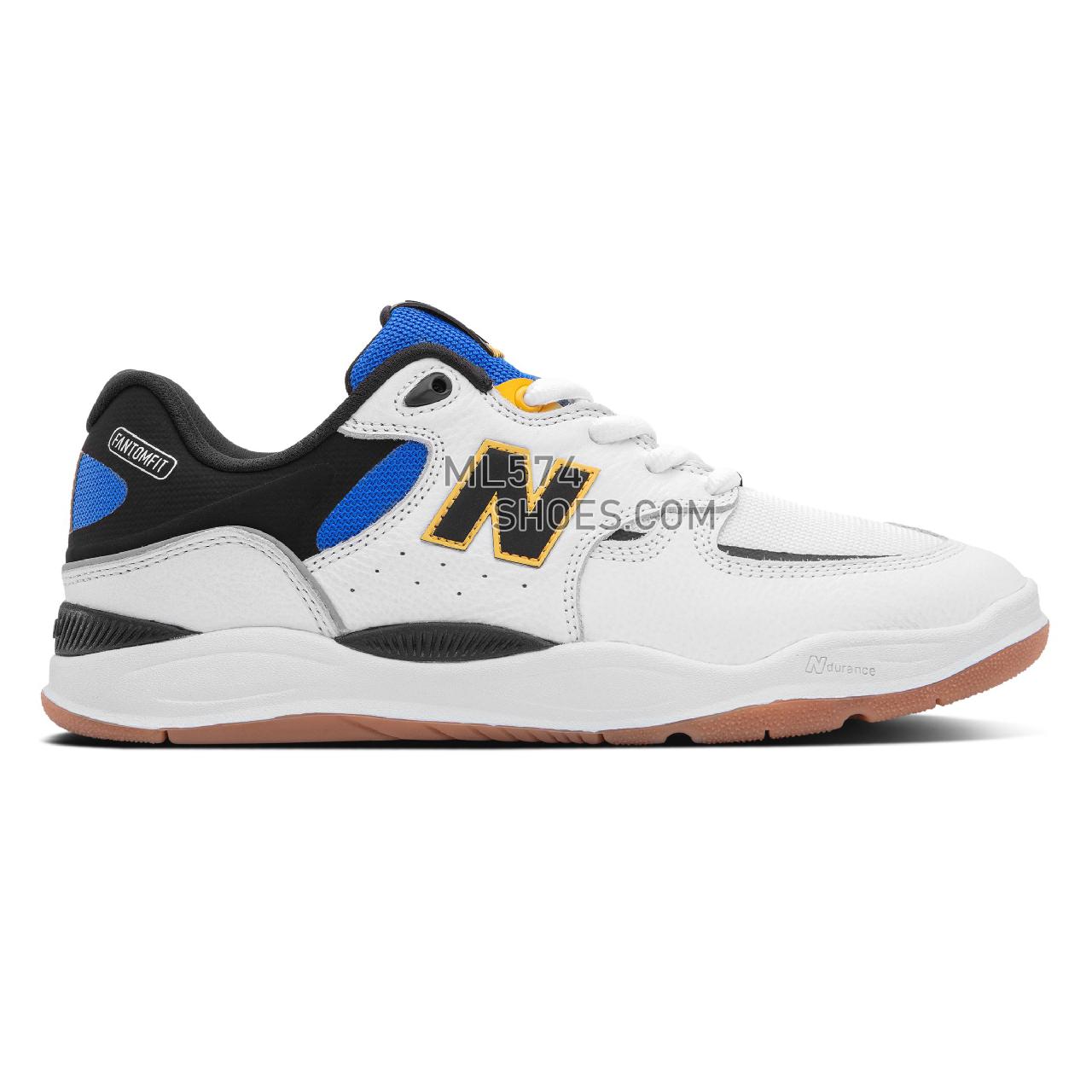 New Balance Numeric NM1010 - Unisex Men's Women's Classic Sneakers - White with Blue - NM1010WT