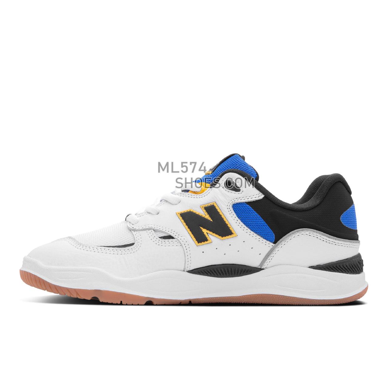 New Balance Numeric NM1010 - Unisex Men's Women's Classic Sneakers - White with Blue - NM1010WT