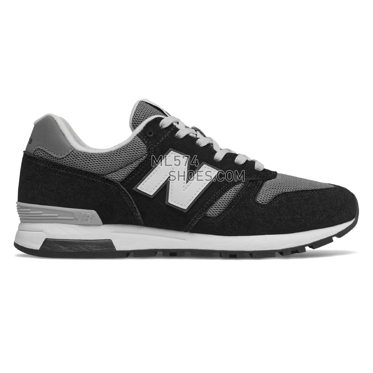 New Balance 565 - Men's Classic Sneakers - Black with Castlerock - ML565CBK