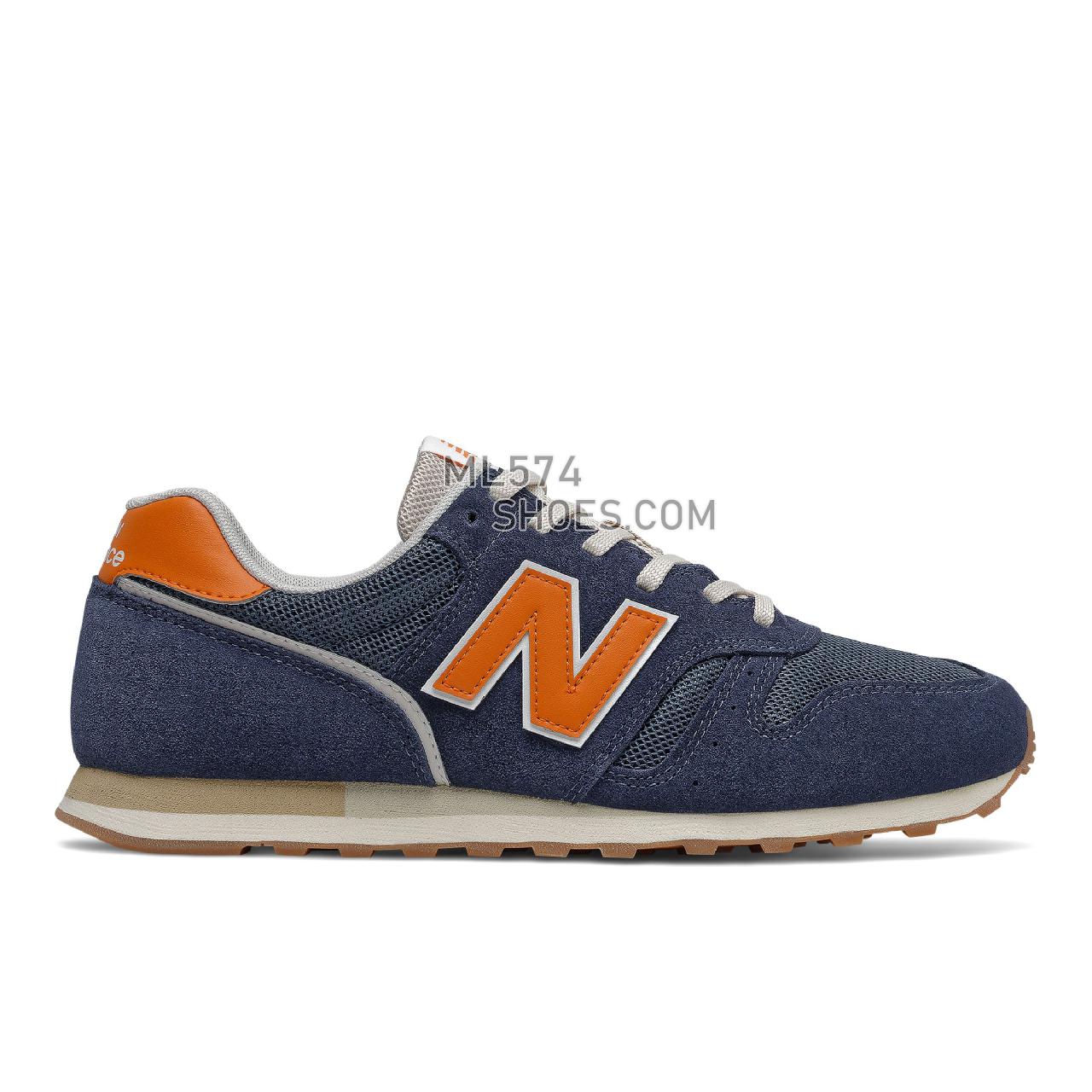 New Balance 373v2 - Men's Classic Sneakers - Pigment with Vintage Orange - ML373HN2