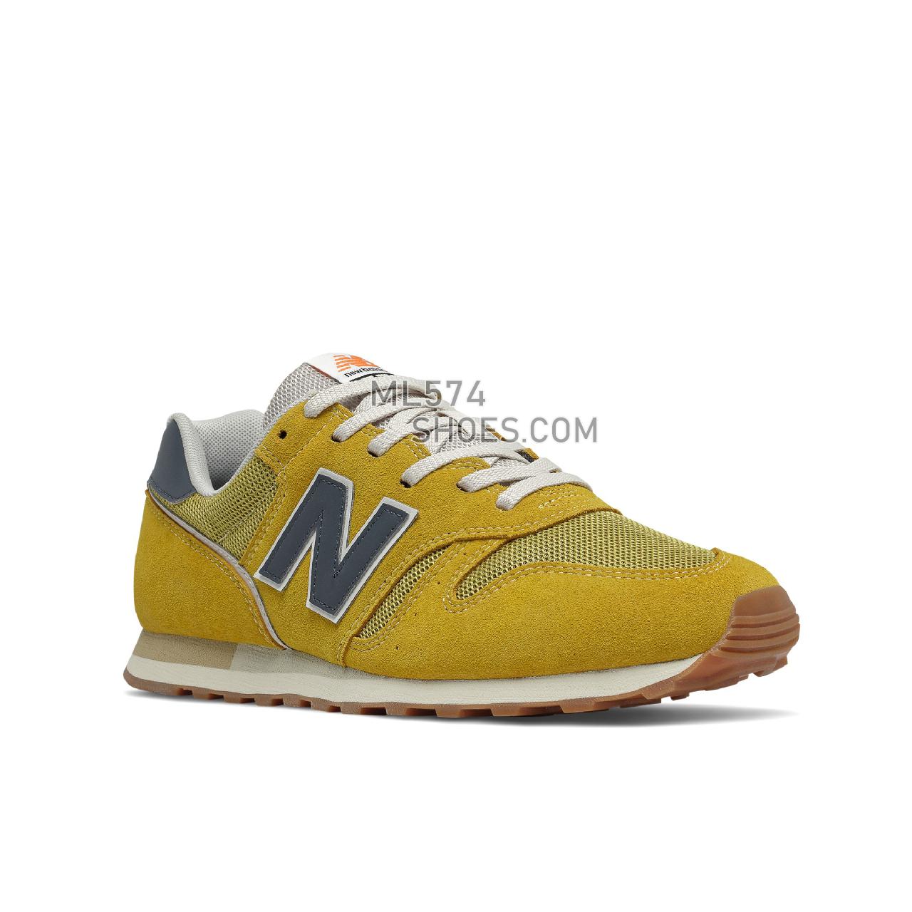 New Balance 373v2 - Men's Classic Sneakers - Ceylon Yellow with Lagoon - ML373HG2