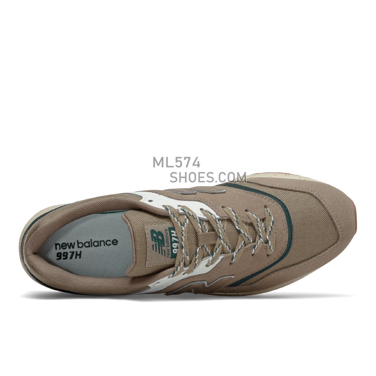 New Balance 997H - Men's Classic Sneakers - Mushroom with Trek - CM997HJJ