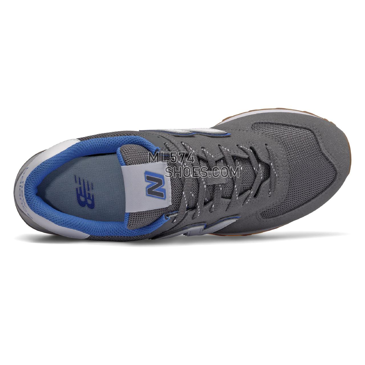 New Balance 574v2 - Men's Classic Sneakers - Lead with Faded Cobalt - ML574SKC