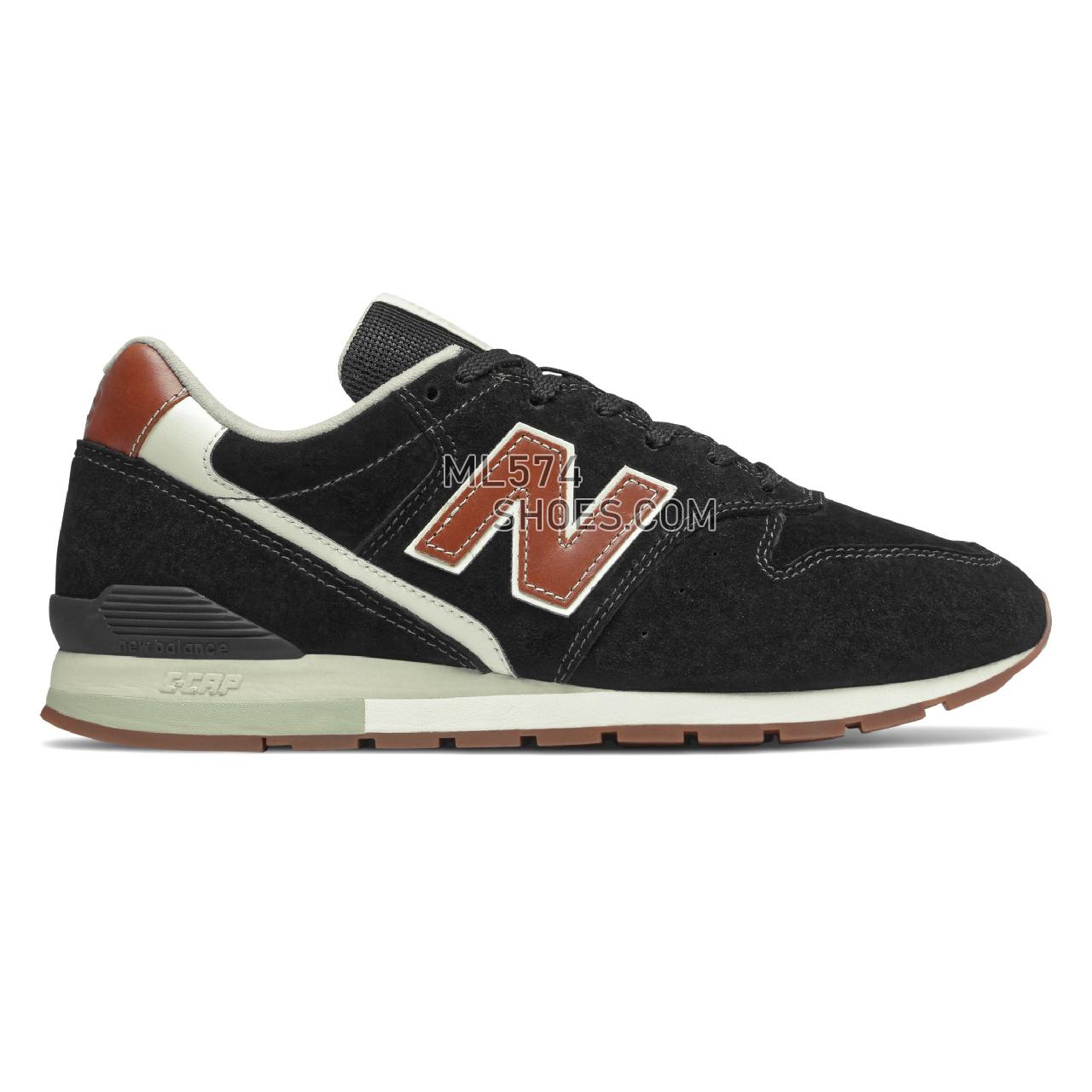 New Balance 996v2 - Men's Classic Sneakers - Black with Camel - CM996BC
