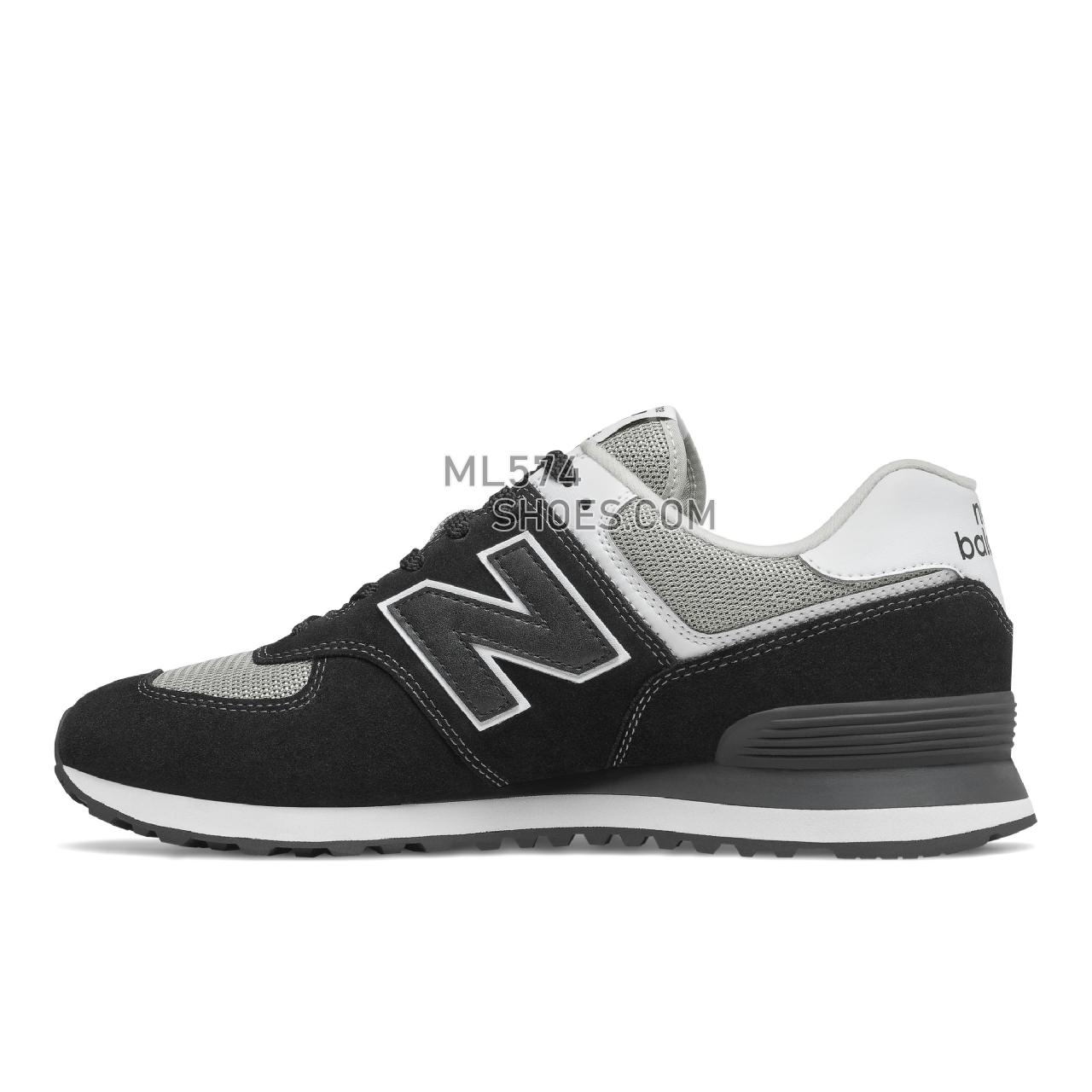 New Balance 574v2 - Men's Classic Sneakers - Black with White - ML574SSN