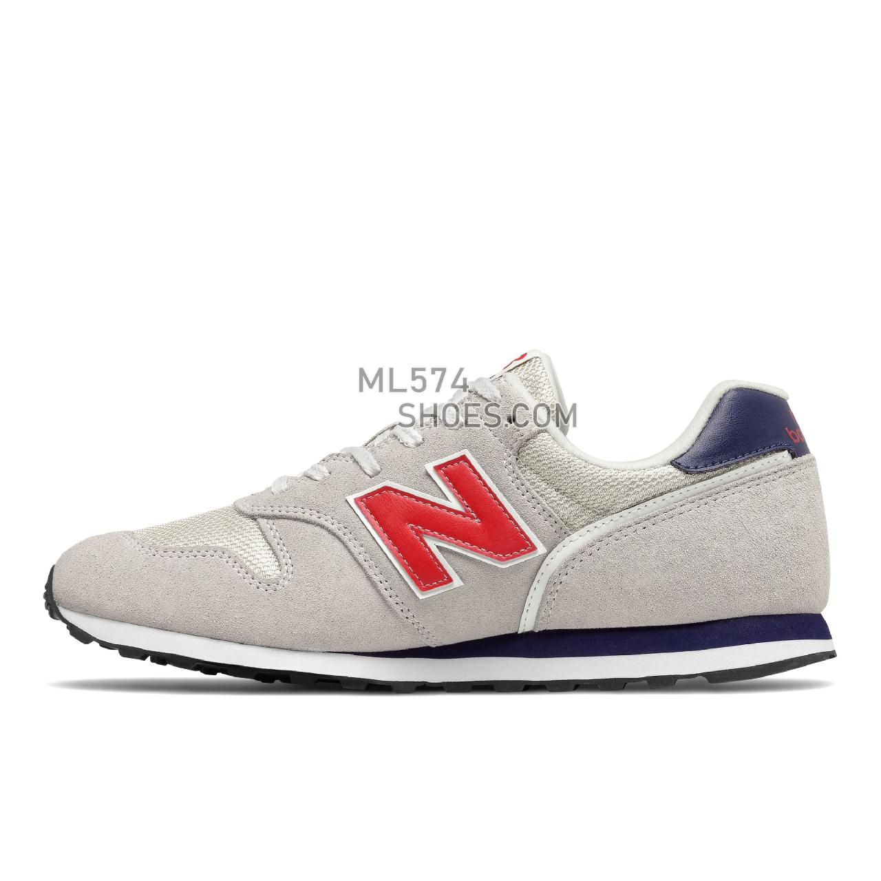 New Balance 373v2 - Men's Classic Sneakers - Off-white with Red - ML373CO2