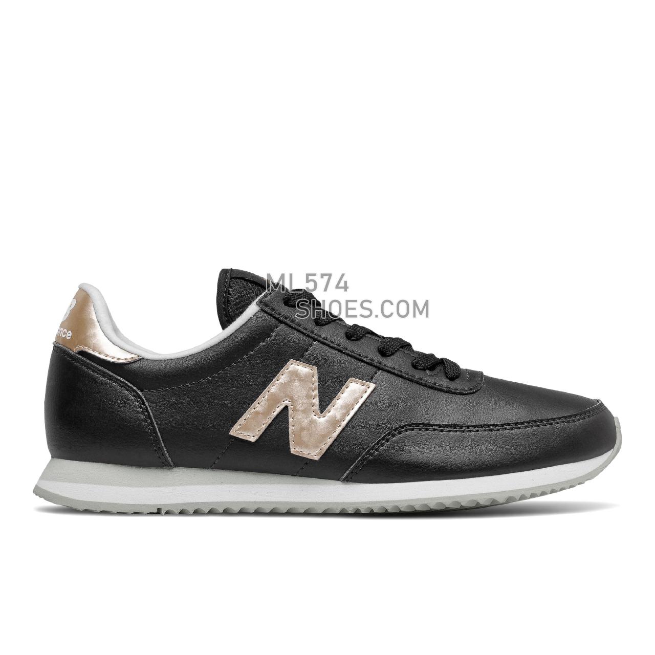 New Balance 720 - Women's Classic Sneakers - Black with Gold - WL720MC1