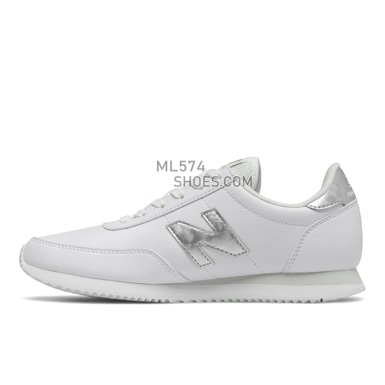 New Balance 720 - Women's Classic Sneakers - White with Silver - WL720MA1