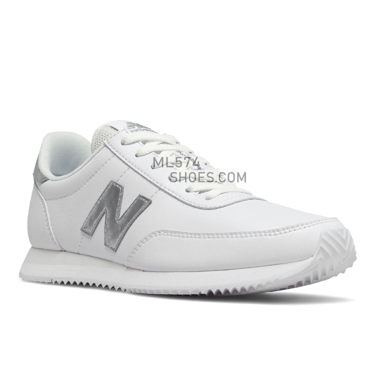 New Balance 720 - Women's Classic Sneakers - White with Silver - WL720MA1