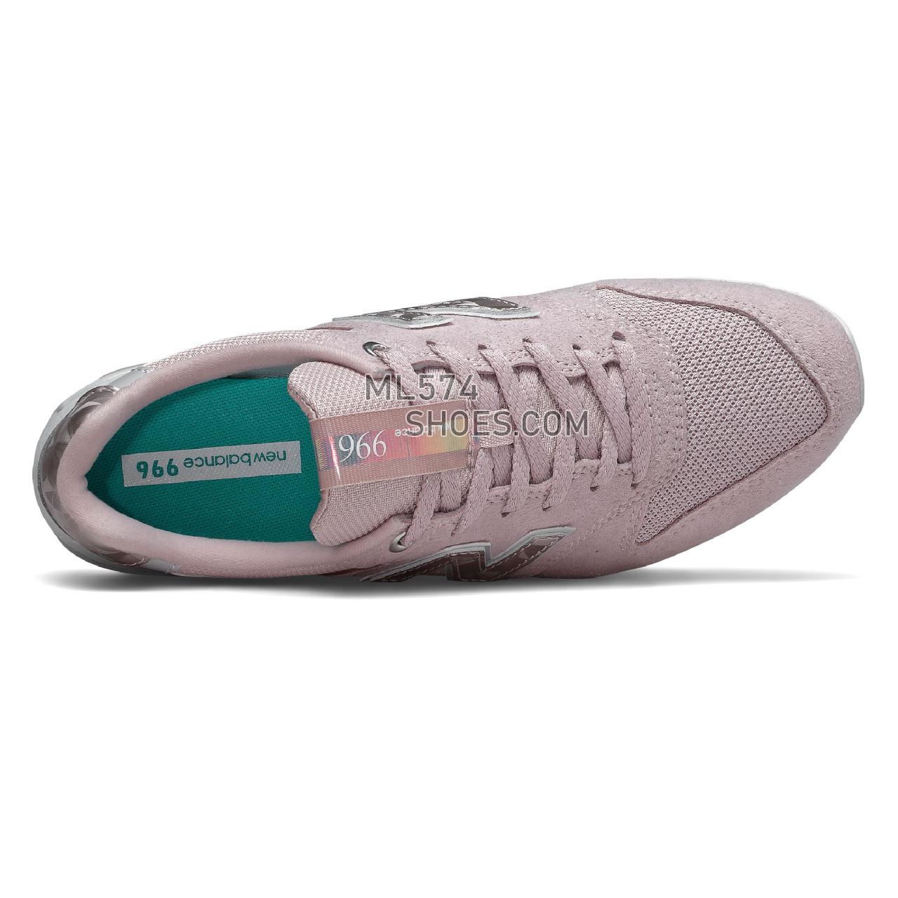 New Balance WL996v2 - Women's Classic Sneakers - Space Pink with Summer Fog - WL996QA