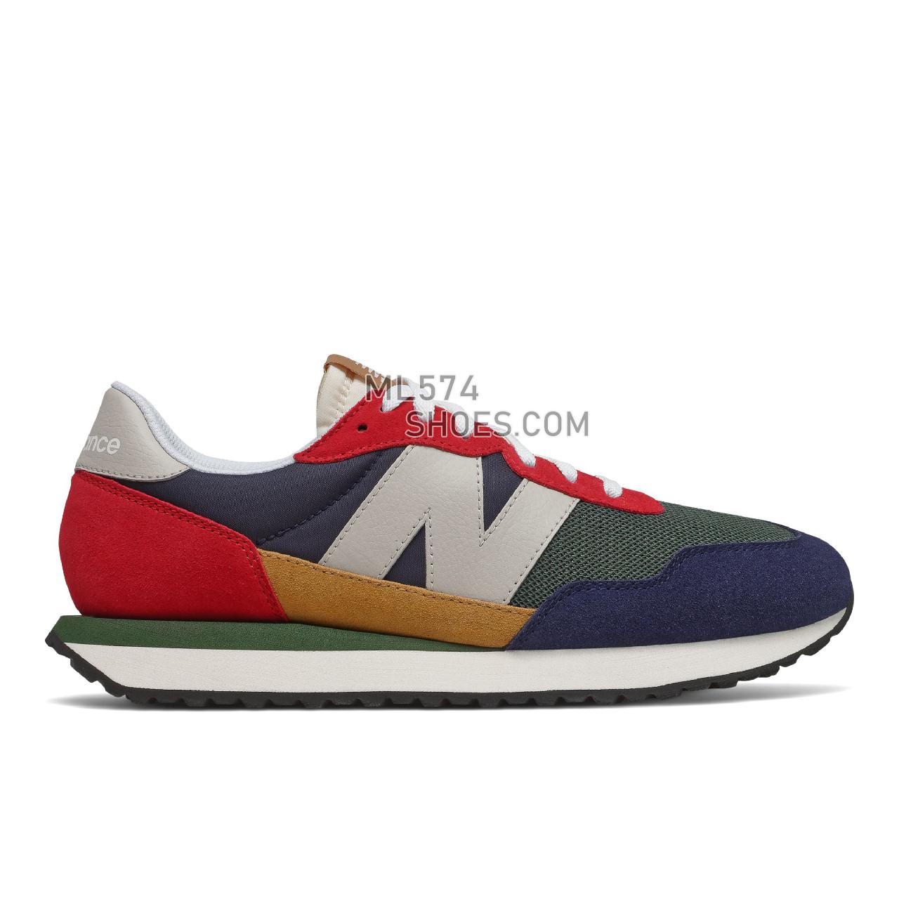 New Balance 237 - Men's Classic Sneakers - Team Red with Pigment - MS237LA1