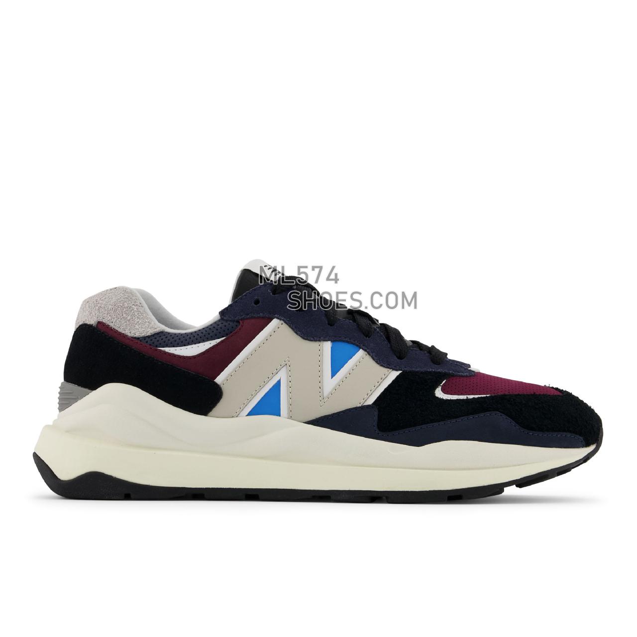 New Balance 57/40 - Men's Classic Sneakers - Nb Navy with Nb Burgundy - M5740TB