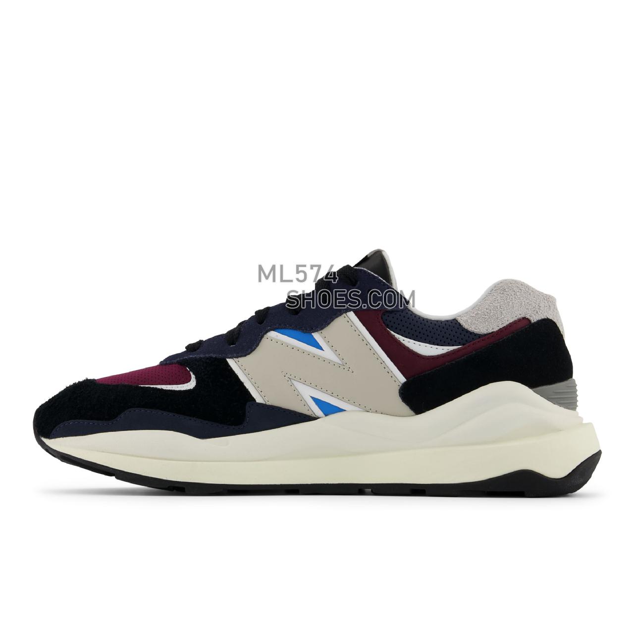 New Balance 57/40 - Men's Classic Sneakers - Nb Navy with Nb Burgundy - M5740TB