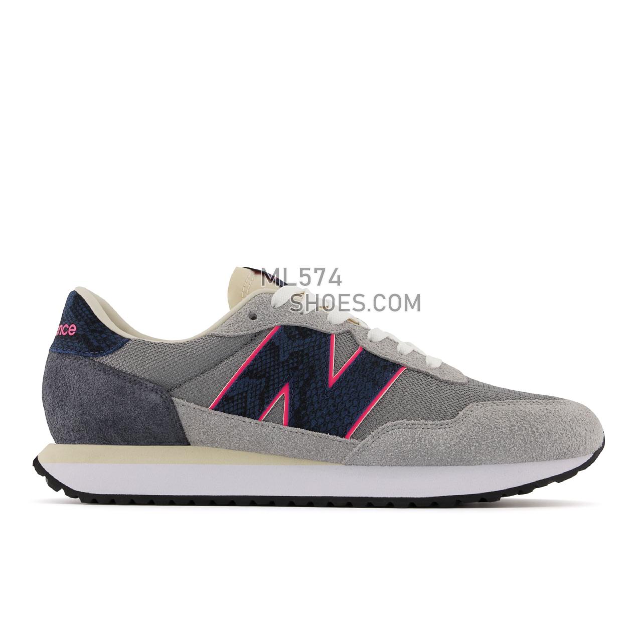 New Balance SNS 237 - Men's Classic Sneakers - Navy with Grey - MS237NS