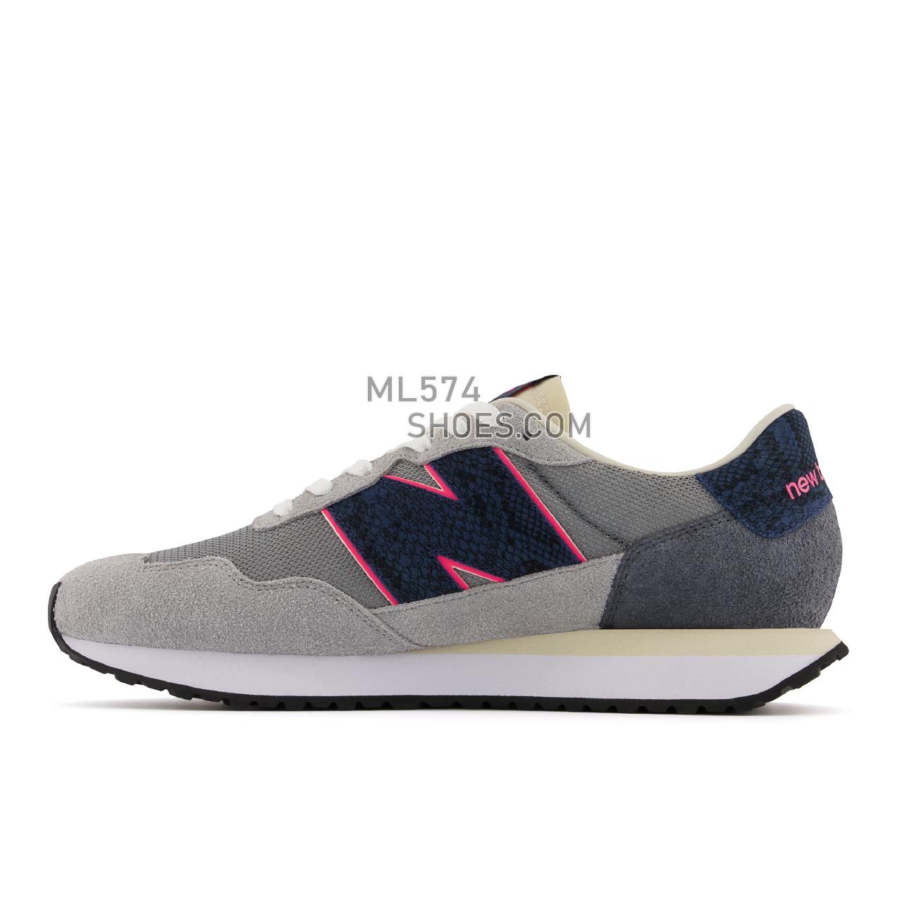 New Balance SNS 237 - Men's Classic Sneakers - Navy with Grey - MS237NS