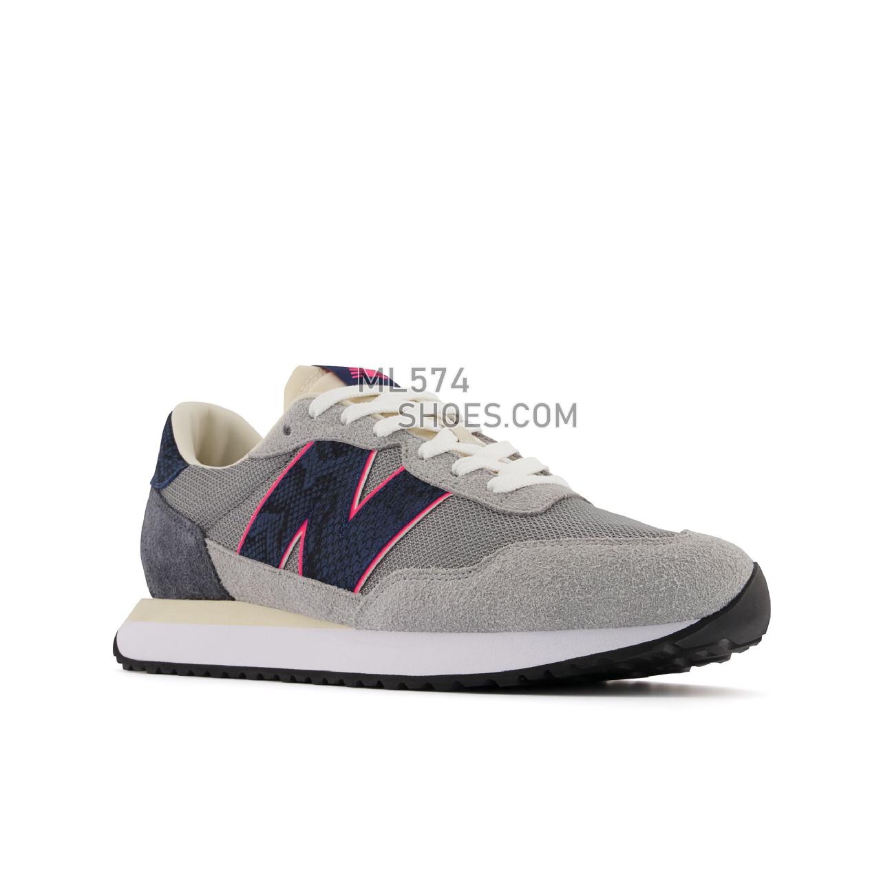 New Balance SNS 237 - Men's Classic Sneakers - Navy with Grey - MS237NS