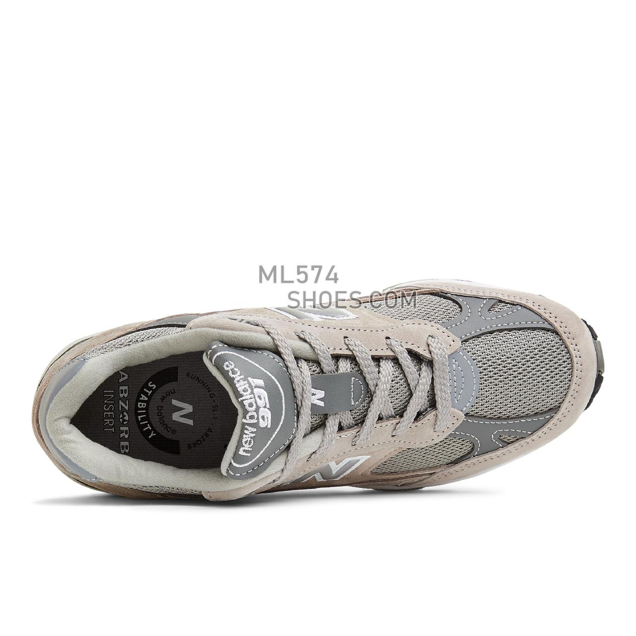 New Balance Made in UK 991 - Women's Classic Sneakers - Grey with White and Silver - W991GL