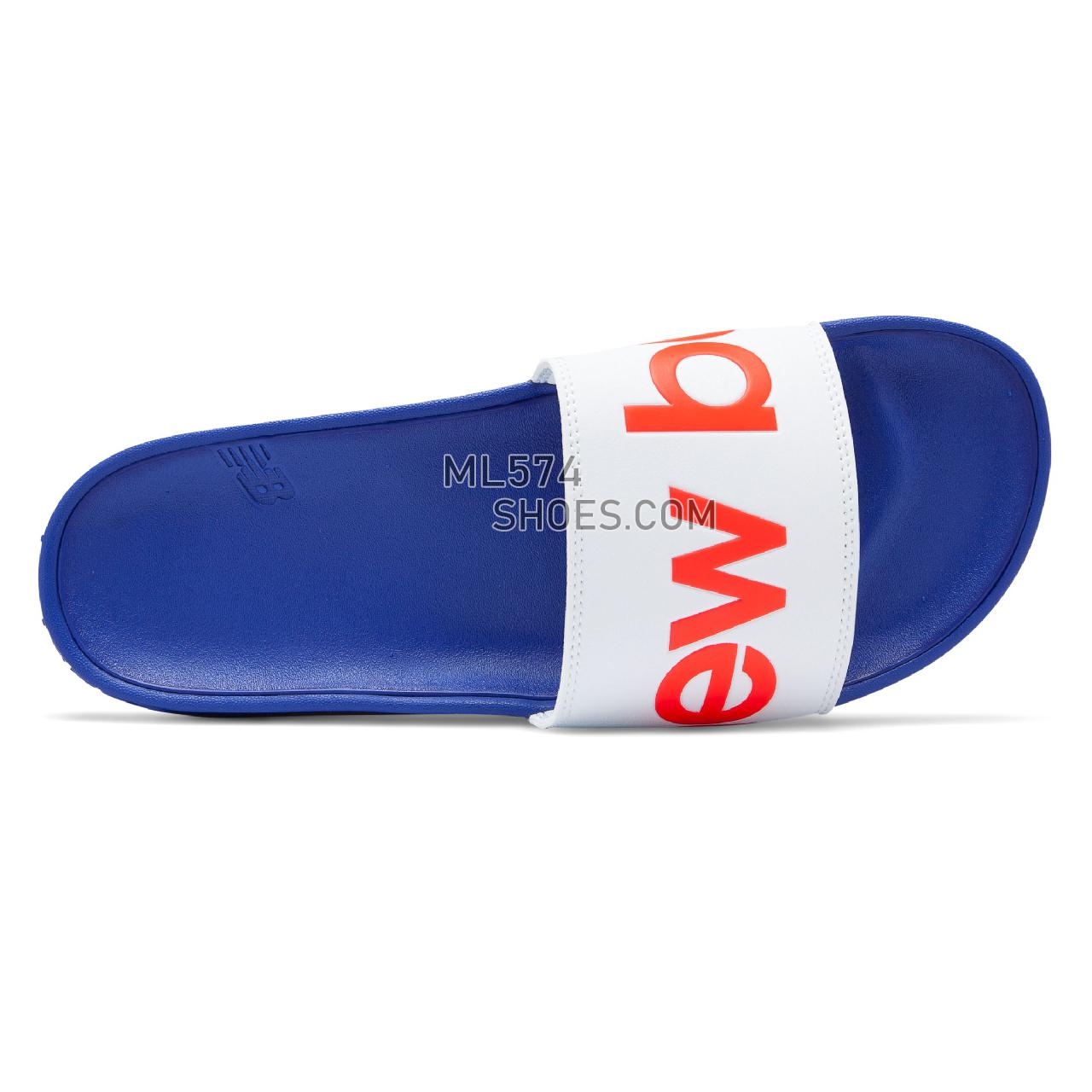 New Balance 200 - Unisex Men's Women's Sandals - Energy Red with Uv Blue - SMF200P1