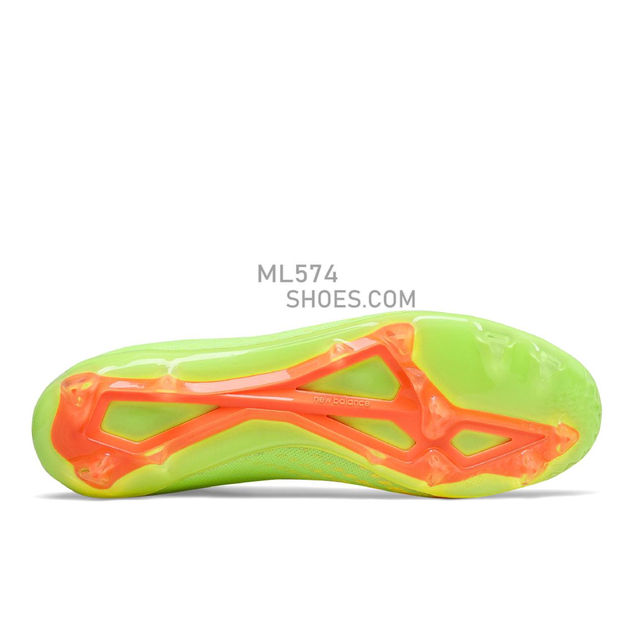 New Balance Furon v6+ Destroy FG - Men's Soccer - Bleached Lime Glo with Citrus Punch - MSF2FS65