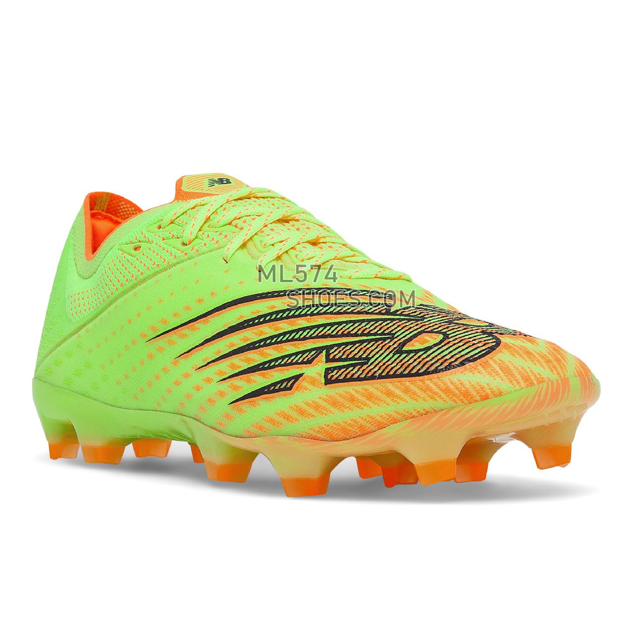New Balance Furon v6+ Pro FG - Men's Soccer - Bleached Lime Glo with Citrus Punch - MSF1FS65