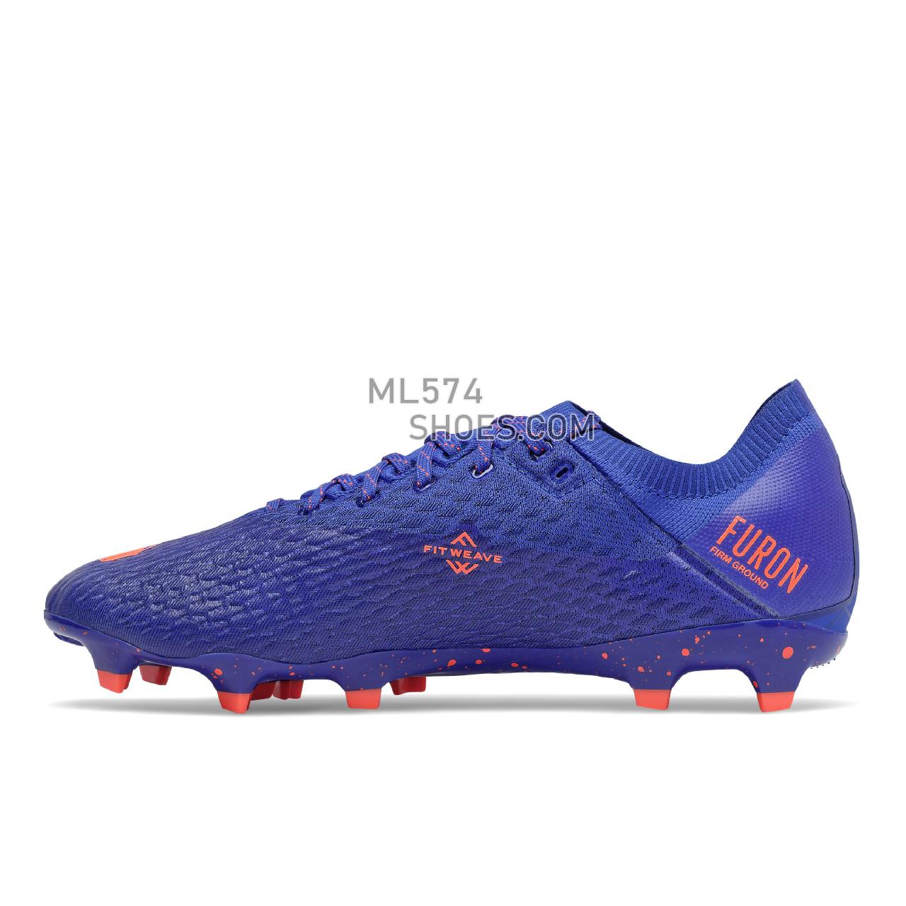 New Balance Furon v6 Pro FG - Men's Soccer - Cobalt with Dynomite - MSF1FCO6