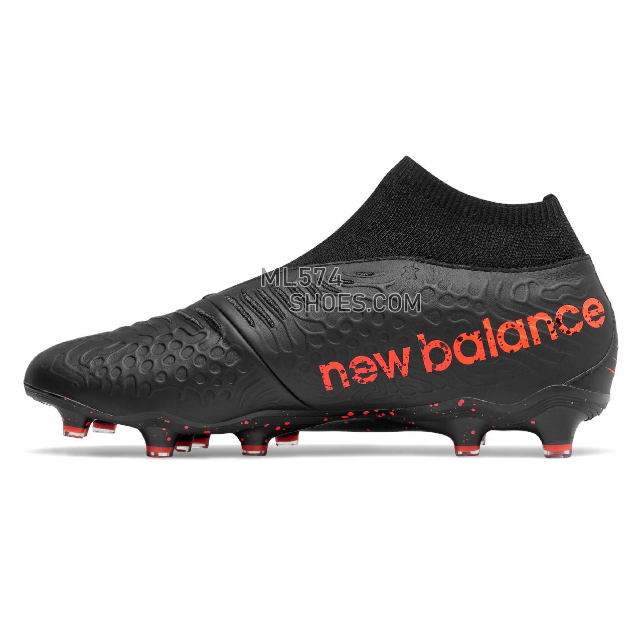 New Balance Tekela V3 Pro Leather FG - Men's Soccer - Black with Dynomite - MSTKFBD3