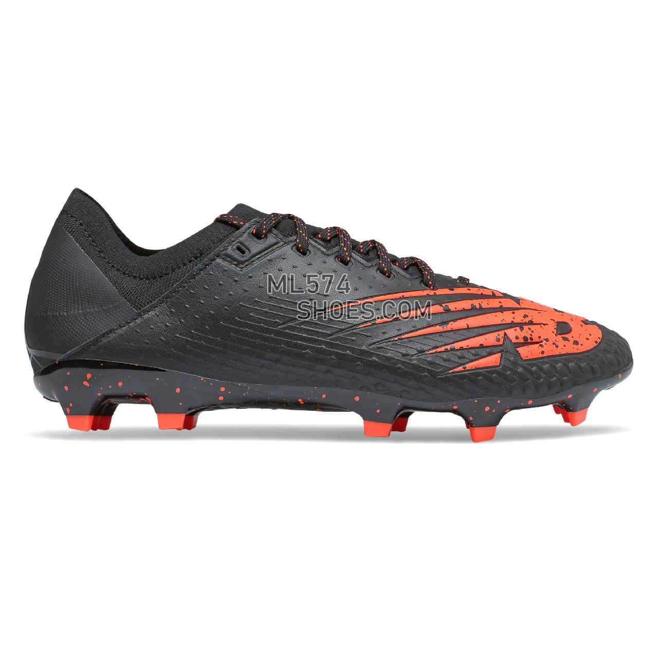 New Balance Furon v6 Pro LEATHER FG - Men's Soccer - Black with Dynomite - MSFKFBD6