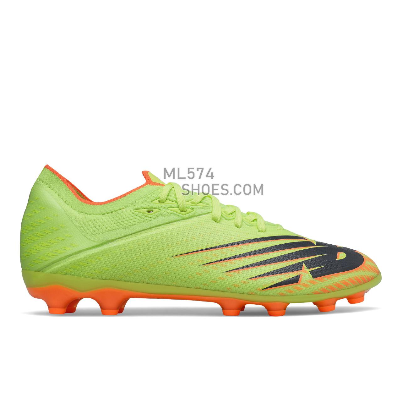 New Balance Furon v6+ Destroy AG - Men's Artificial Ground FootBall Boots - Bleached Lime Glo with Citrus Punch - MSF2AS65