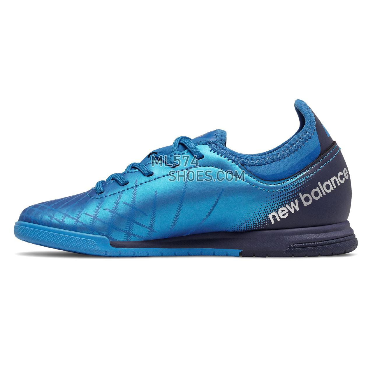 New Balance TEKELA V2 MAGIQUE JNR IN - Unisex Men's Women's Indoor FootBall Boots - Vision blue with neo classic blue and team navy - JSTTIVC2