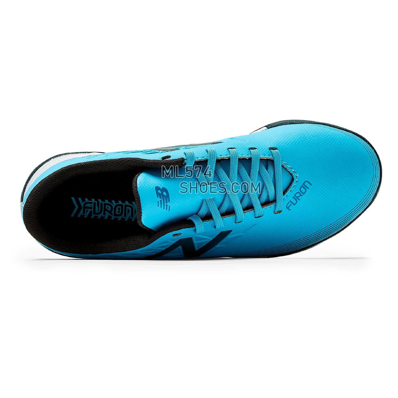 New Balance Furon v5 Dispatch JNR IN - Unisex Men's Women's Indoor FootBall Boots - Bayside with Supercell - JSFDIBS5