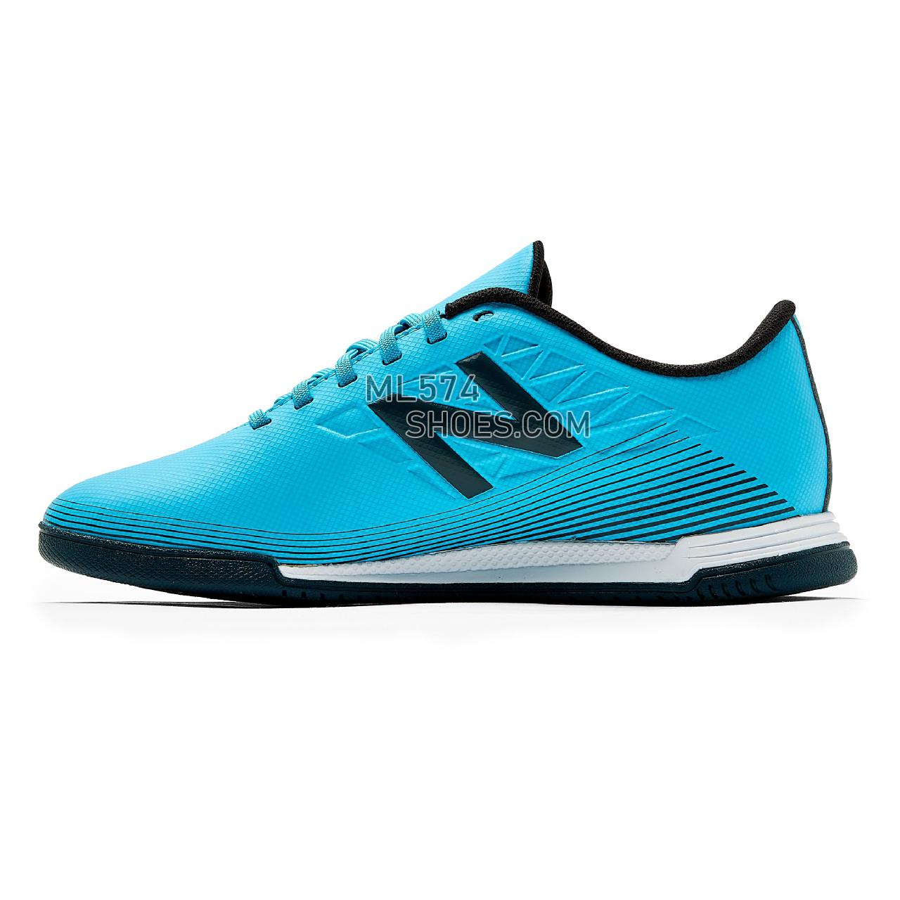 New Balance Furon v5 Dispatch JNR IN - Unisex Men's Women's Indoor FootBall Boots - Bayside with Supercell - JSFDIBS5