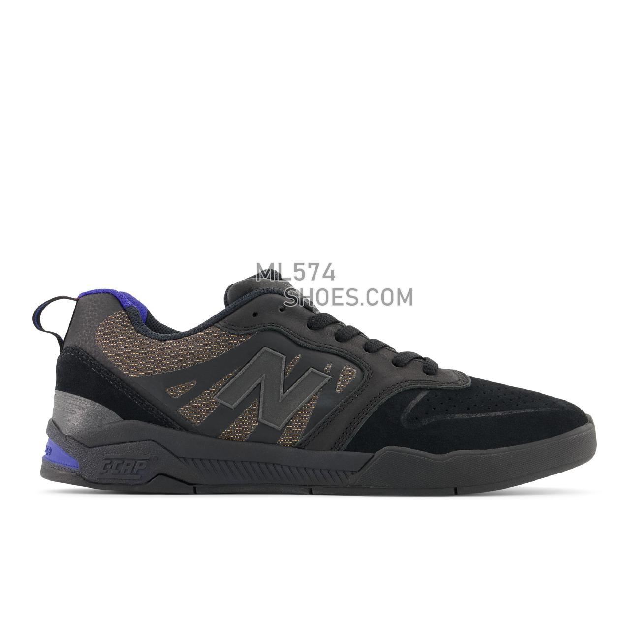 New Balance NM868 - Men's Court Classics - Black with Blue - NM868BFK