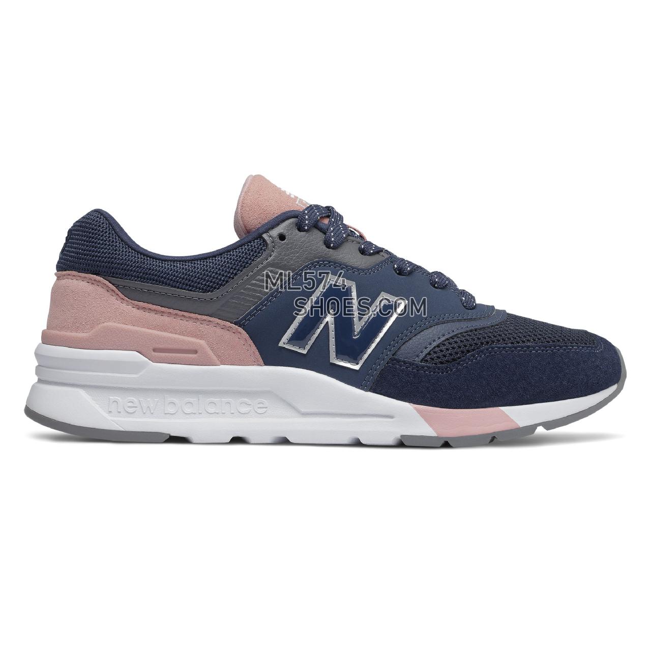 New Balance 997H - Women's Sport Style Sneakers - Natural Indigo with Saturn Pink - CW997HYA
