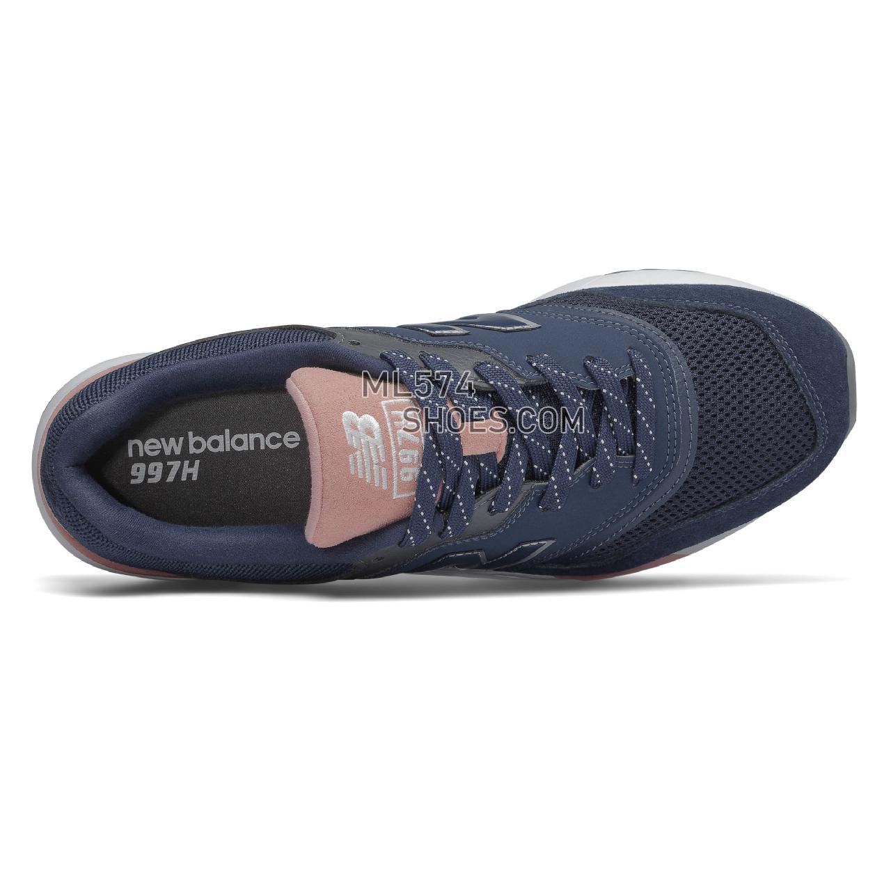 New Balance 997H - Women's Sport Style Sneakers - Natural Indigo with Saturn Pink - CW997HYA
