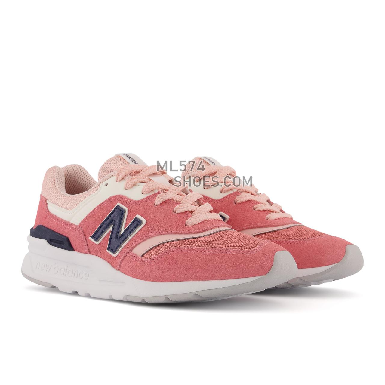 New Balance 997H - Women's Sport Style Sneakers - Pink Haze with White - CW997HSP