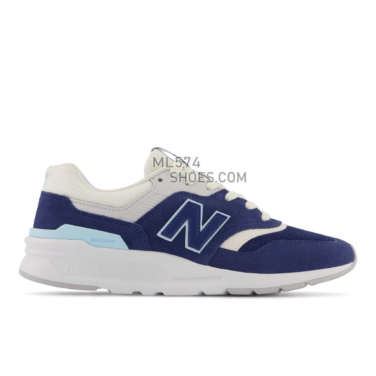 New Balance 997H - Women's Sport Style Sneakers - Moon Shadow with Bleach Blue - CW997HSW