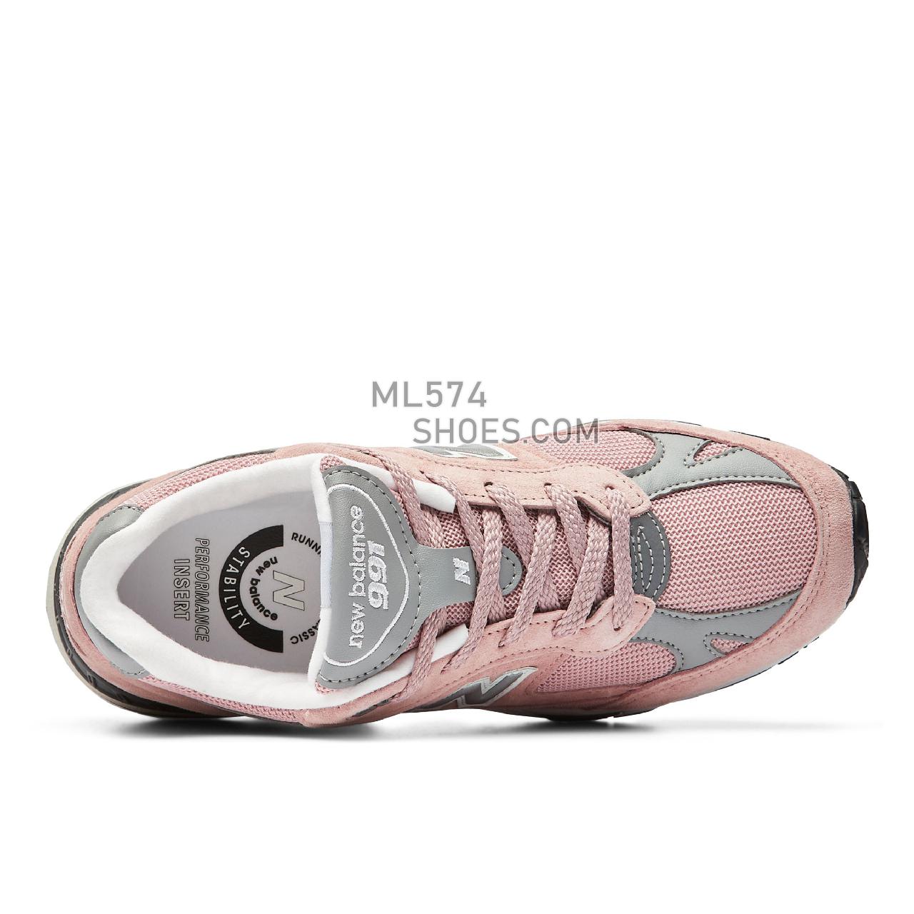 New Balance Made in UK 991 - Women's Made in USA And UK Sneakers - Pink with Grey and White - W991PNK