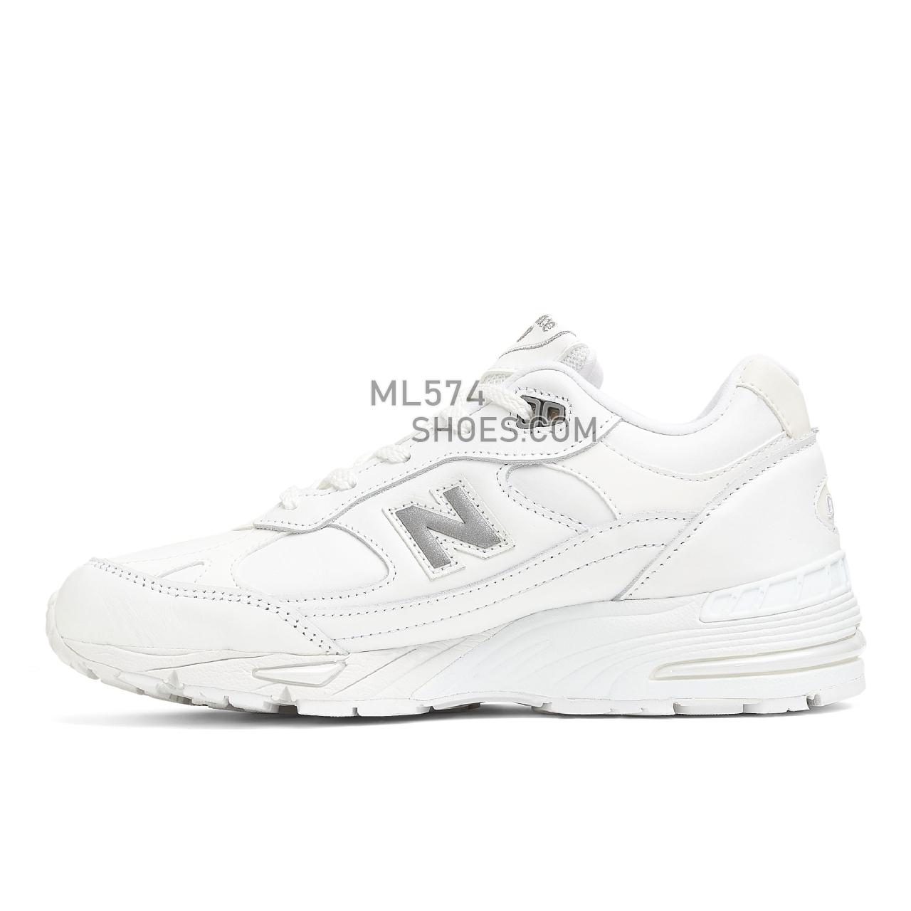 New Balance Made in UK 991 - Women's Made in USA And UK Sneakers - White with Grey - W991TW
