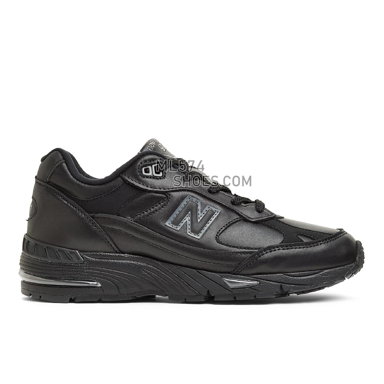 New Balance Made in UK 991 - Women's Made in USA And UK Sneakers - Black with Grey - W991TK