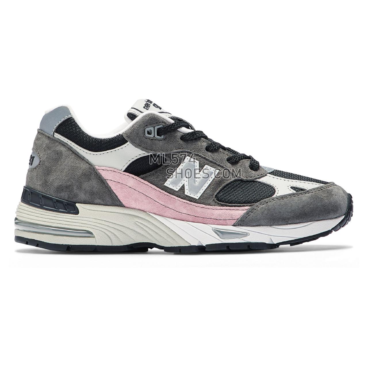 New Balance Made in UK 991 - Women's Made in USA And UK Sneakers - Black with Grey and Beige - W991KWG