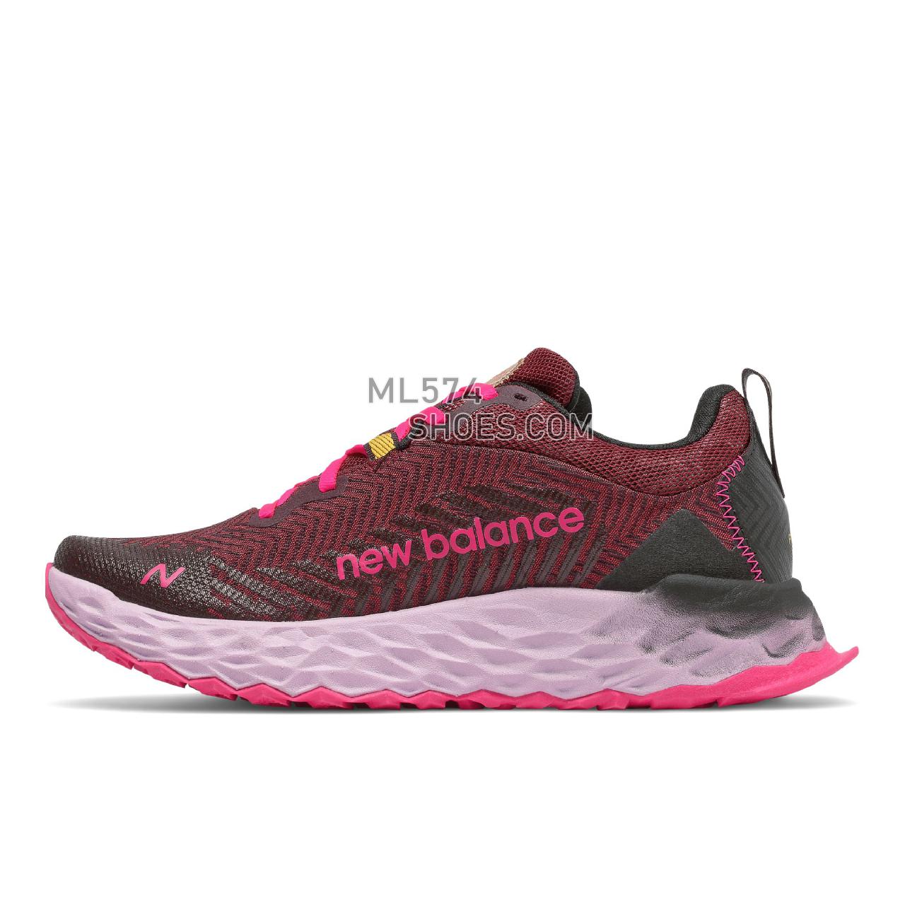 New Balance Fresh Foam Hierro v6 - Women's Fresh Foam - Garnet with Pink Glo - WTHIERP6