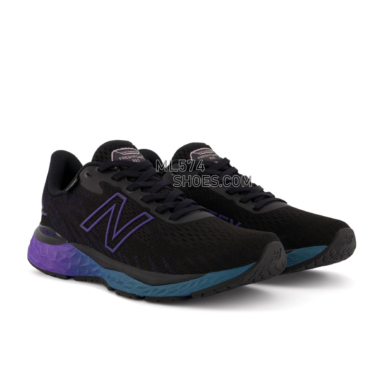 New Balance Fresh Foam 880v11 GTX - Women's Fresh Foam - Black with Night Tide - W880X11