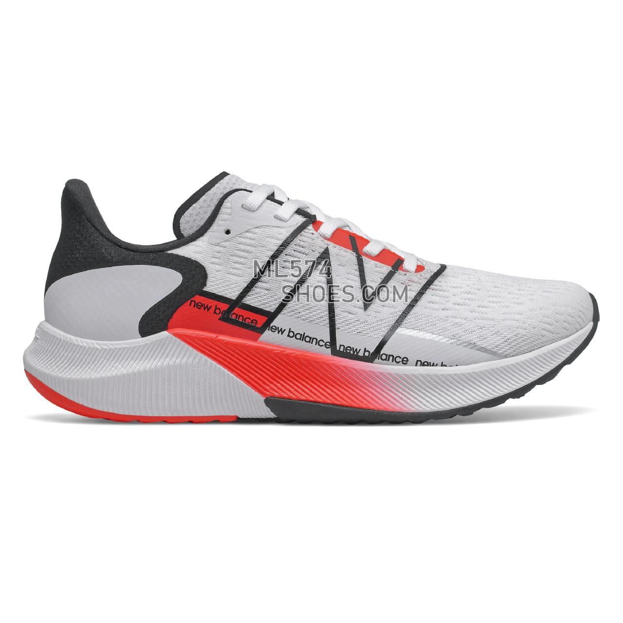 New Balance FuelCell Propel v2 - Women's Fuelcell Sleek And LightWeight - White with Neo Flame - WFCPRWR2