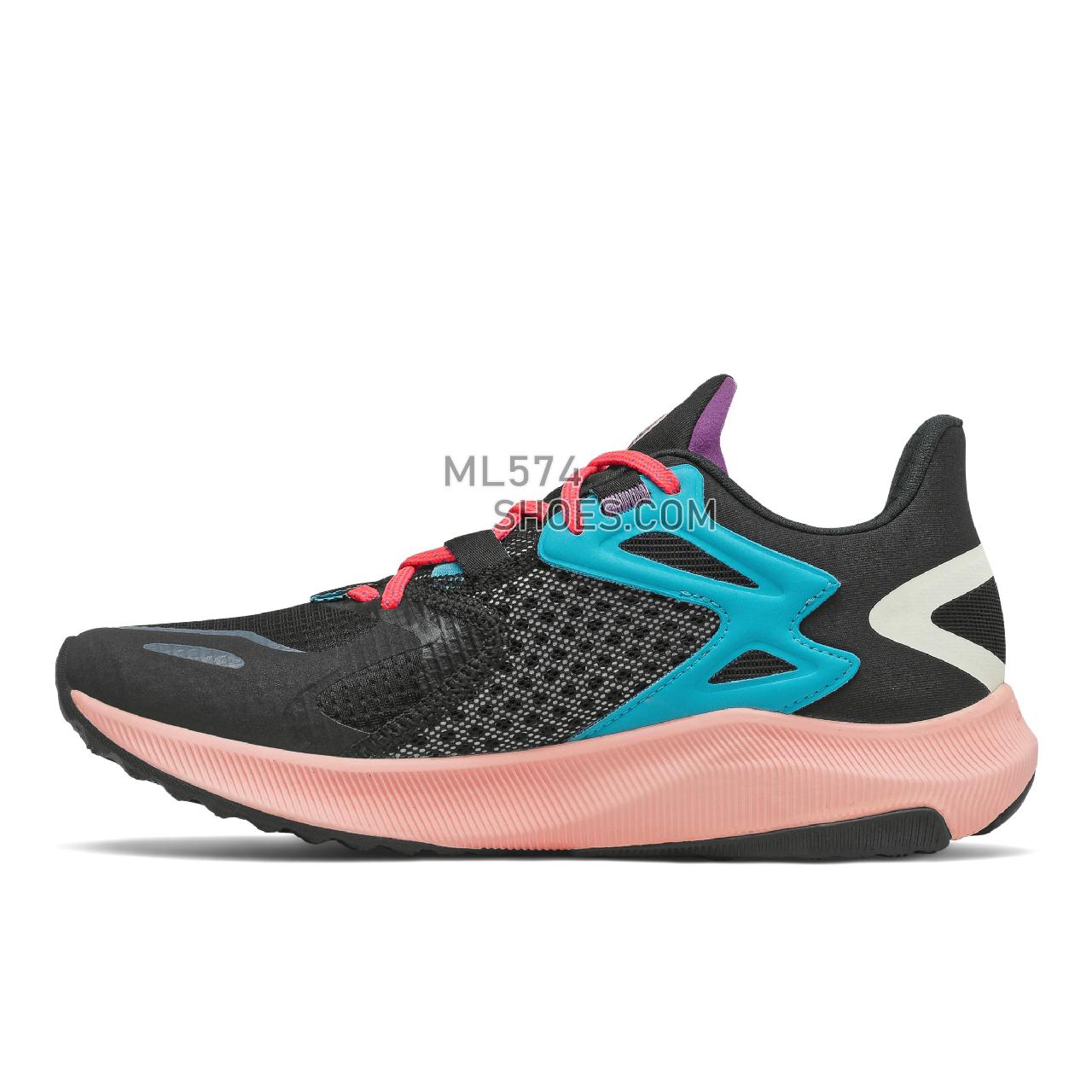 New Balance FuelCell Propel RMX - Women's Fuelcell Sleek And LightWeight - Black with Vivid Coral and Cloud Pink - WPRMXCM