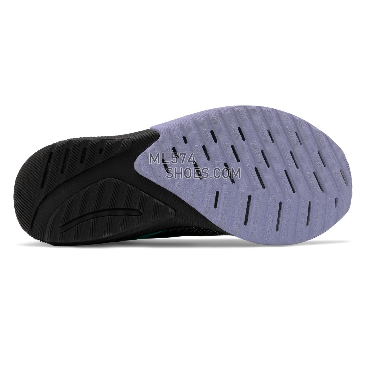New Balance FuelCell Propel RMX - Women's Fuelcell Sleek And LightWeight - Black with Tidepool and Mystic Purple - WPRMXLB
